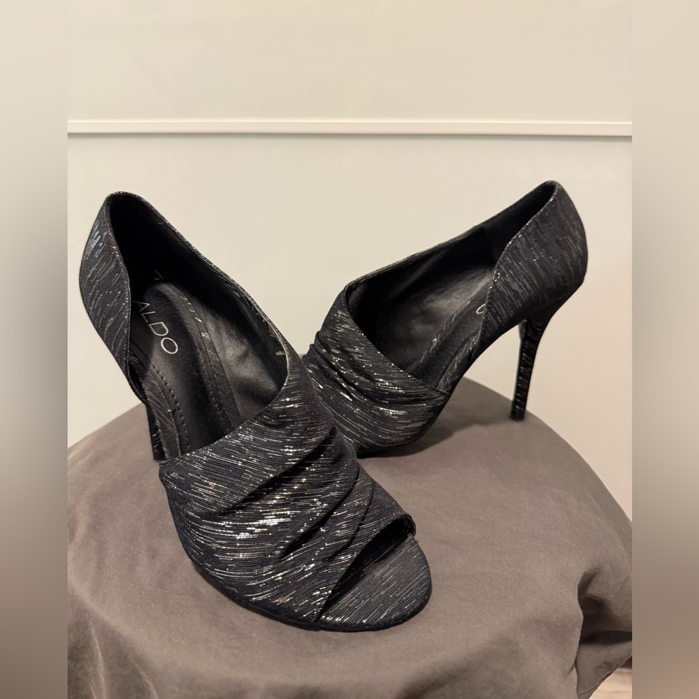 ALDO Shimmering Black Heels